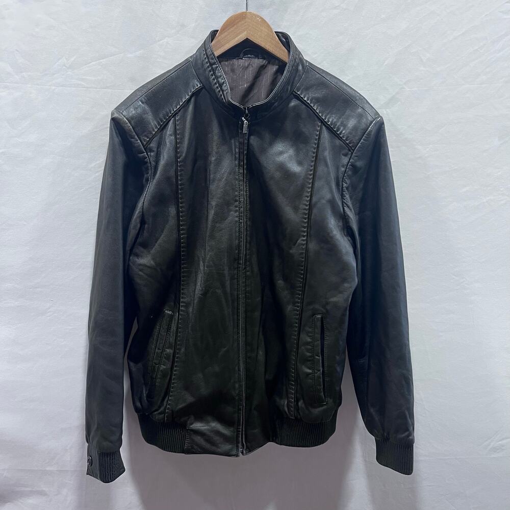Pera Pelle 100% Leather Moto Jacket  Men's-‎ Black, Size 52-L